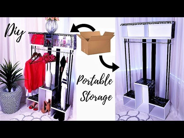 This is a Diy Video on How To Turn Empty Boxes into a Portable Wardrobe!!! It is a Great idea for Storage and It is also a Quick, Easy and Inexpensive Home ...