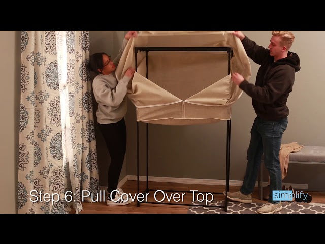 Create more closet space with the Simplify portable closet! Neatly store all your out of season clothes dust-free and organized