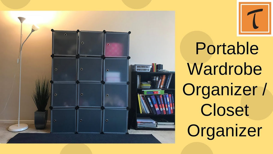 (Portable Wardrobe Closet Organizer) Hey Guys! This video features a portable closet or wardrobe organizer that has a wide variety of uses! (Commentary in ...
