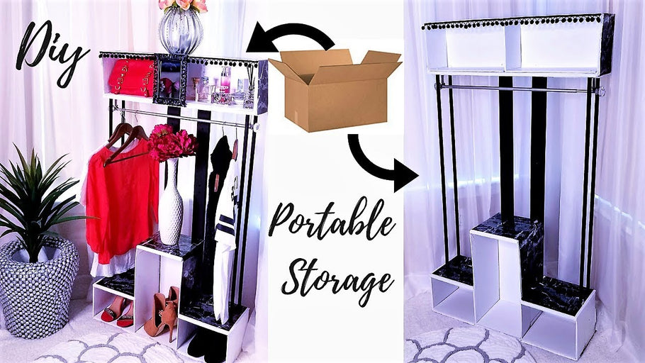 This is a Diy Video on How To Turn Empty Boxes into a Portable Wardrobe!!! It is a Great idea for Storage and It is also a Quick, Easy and Inexpensive Home ...