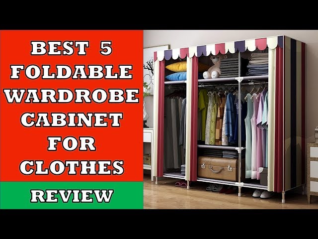 In this video we have done review of Top 5 Best Foldable Wardrobe Cabinets and Closets in India where you can store your clothes