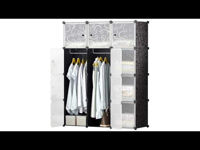 Portable Closet Clothes Wardrobe Bedroom Armoire Storage Organizer with Doors Get This Product: