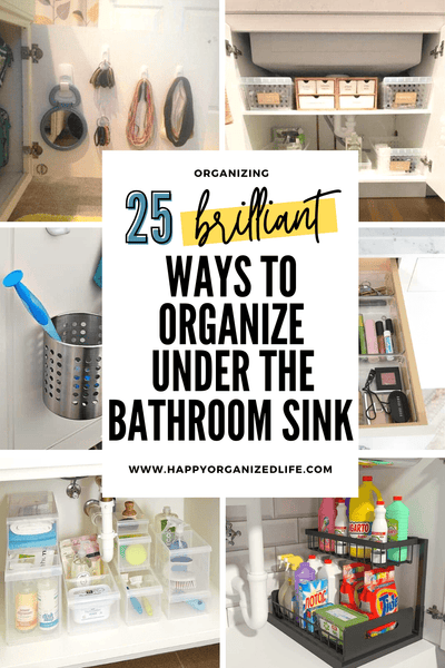 25 Brilliant Ways To Organize Under The Bathroom Sink