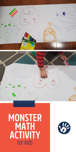 “Feed The Monster” Math + Fine Motor Activity for Kids