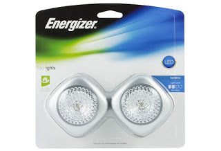 HURRY!! - 2-Pack Energizer LED Battery-Operated Tap-Activated Wall Mountable Closet Light for Only $1.50!!!