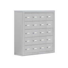 Load image into Gallery viewer, Great salsbury industries aluminum 5 door high surface mounted cell phone storage locker unit with 20 a size doors and master keyed locks