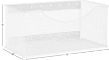 Load image into Gallery viewer, Purchase ybm home mesh magnetic storage basket organizer with extra strong magnets holds your whiteboard and locker accessories perfect as marker and pencil holder for office 1 large white