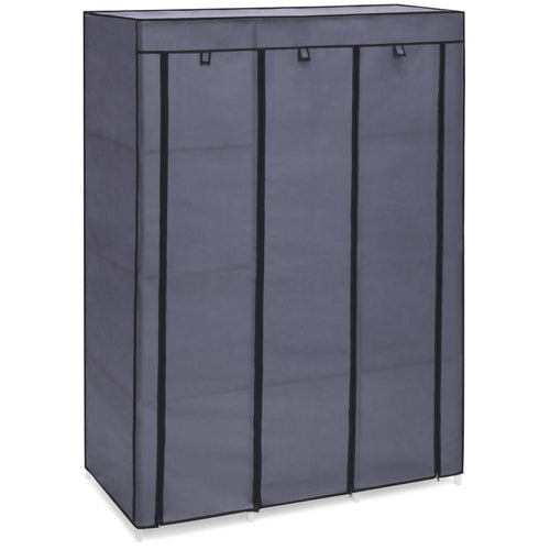 10-Shelf Portable Fabric Wardrobe Closet Storage w/ Waterproof Cover
