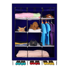 Load image into Gallery viewer, 69 Inch Portable Closet Organizer Large Space Clothes Wardrobe Steel Tube Rack With Shelves Clothing Storage Closet